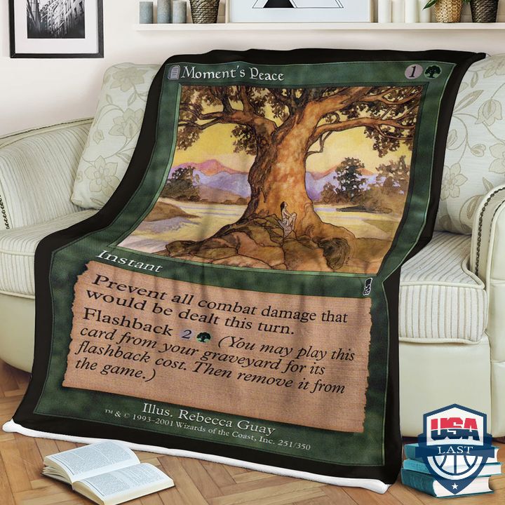 Game MTG Moment’s Peace Fleece Blanket