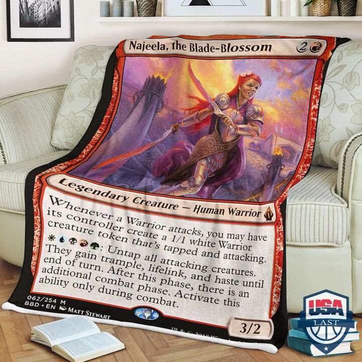 Game MTG Najeela, the Blade Blossom Quilt Blanket