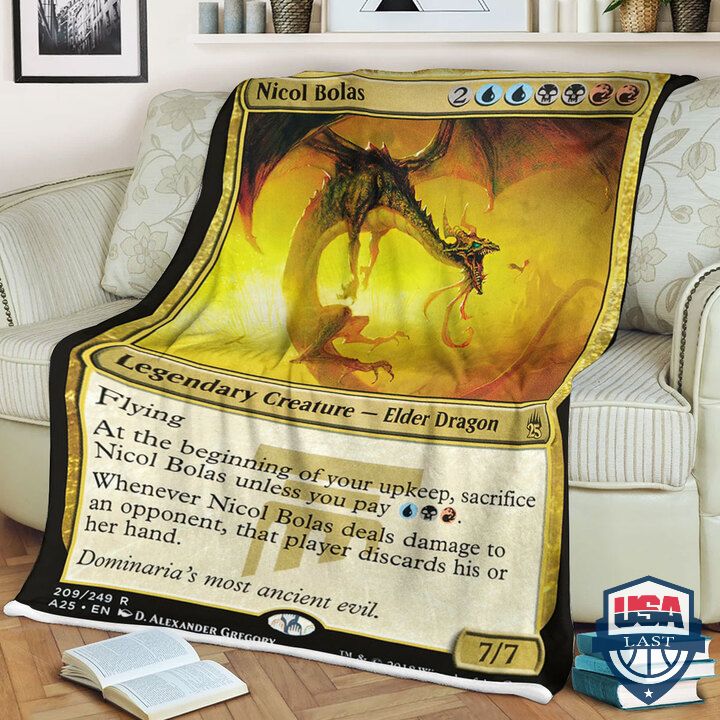 Game MTG Nicol Bolas Quilt Blanket