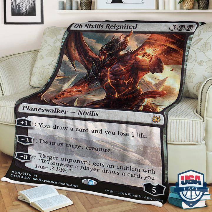 Game MTG Ob Nixilis Reignited Fleece Blanket