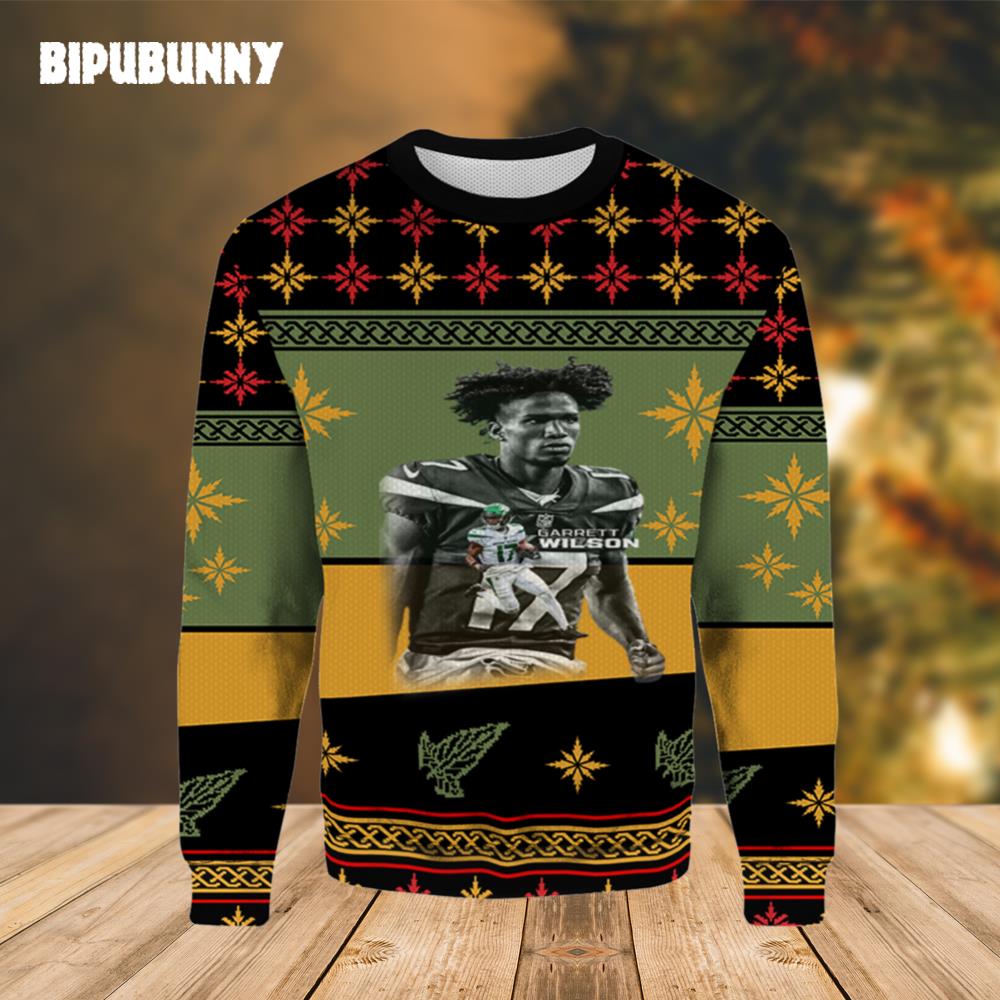 Garrett Wilson New York jets Ugly Christmas Sweater