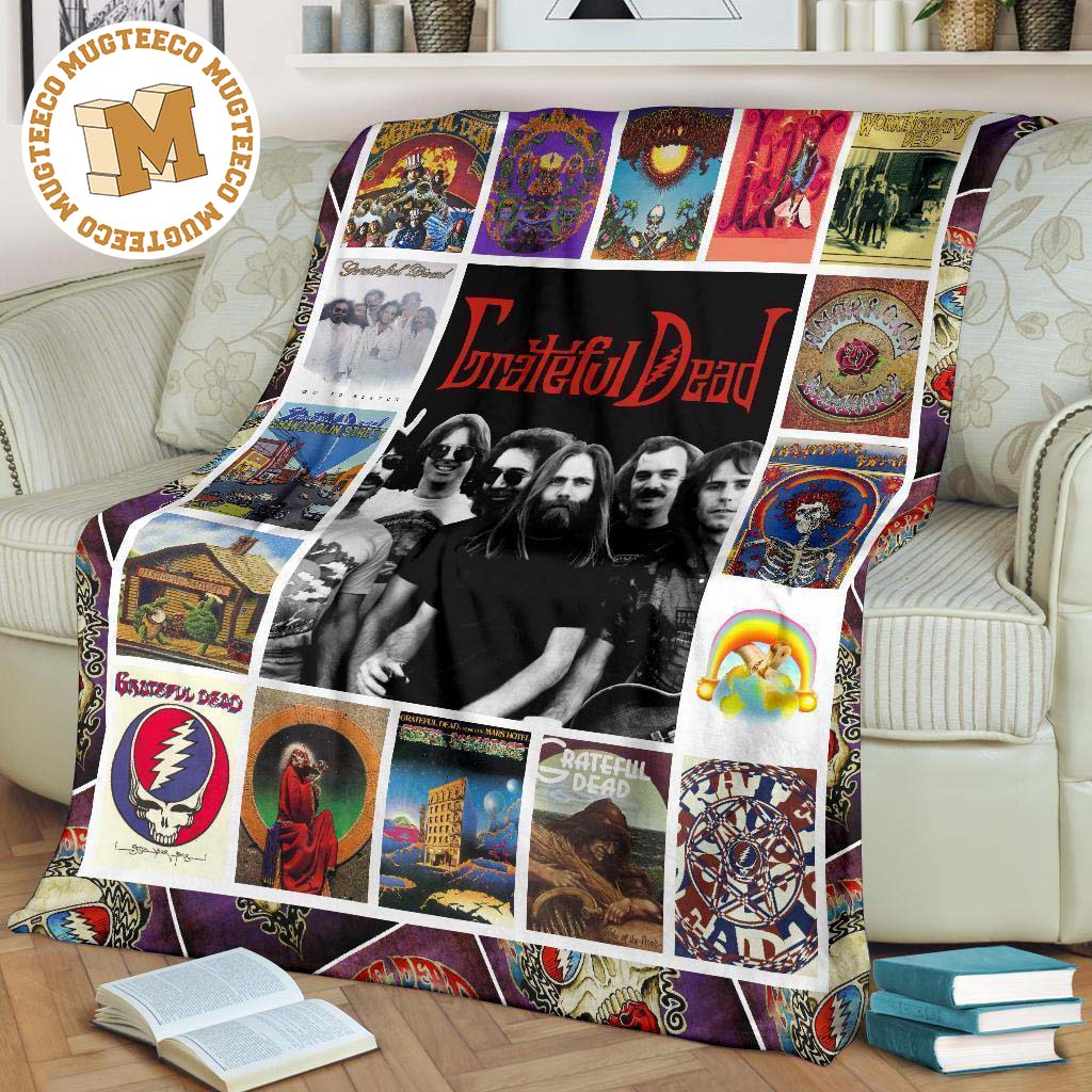 Grateful Dead Fleece Blanket Music Band Fan Gift Idea