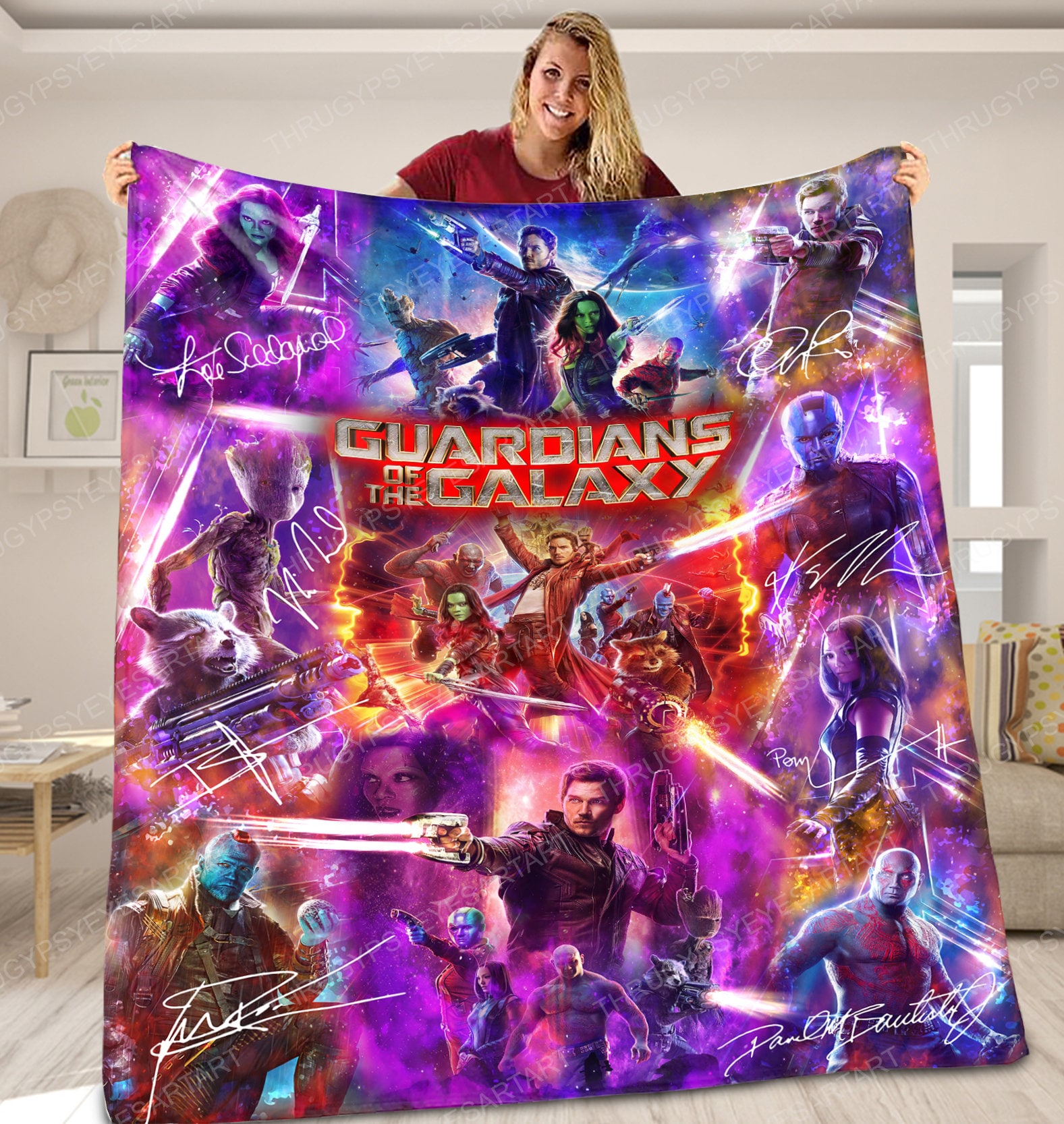 Guardians Of The Galaxy Super Hero Avengers Blanket