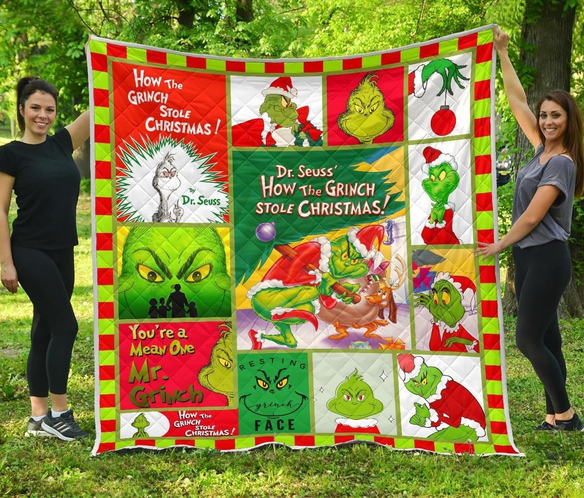 Hallmark Fleece Christmas Movie Grinch Blanket