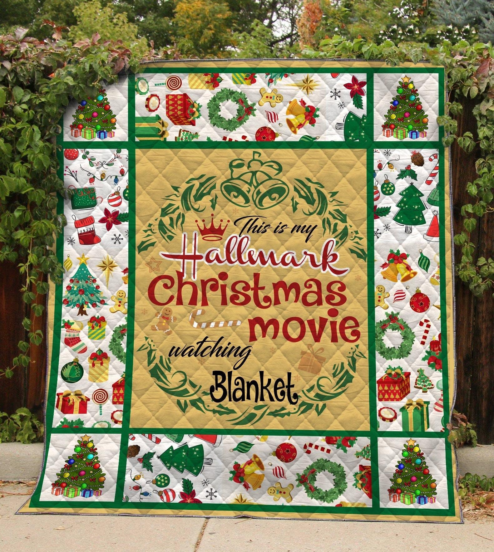 Hallmark Fleece Christmas Movie Watching Blanket