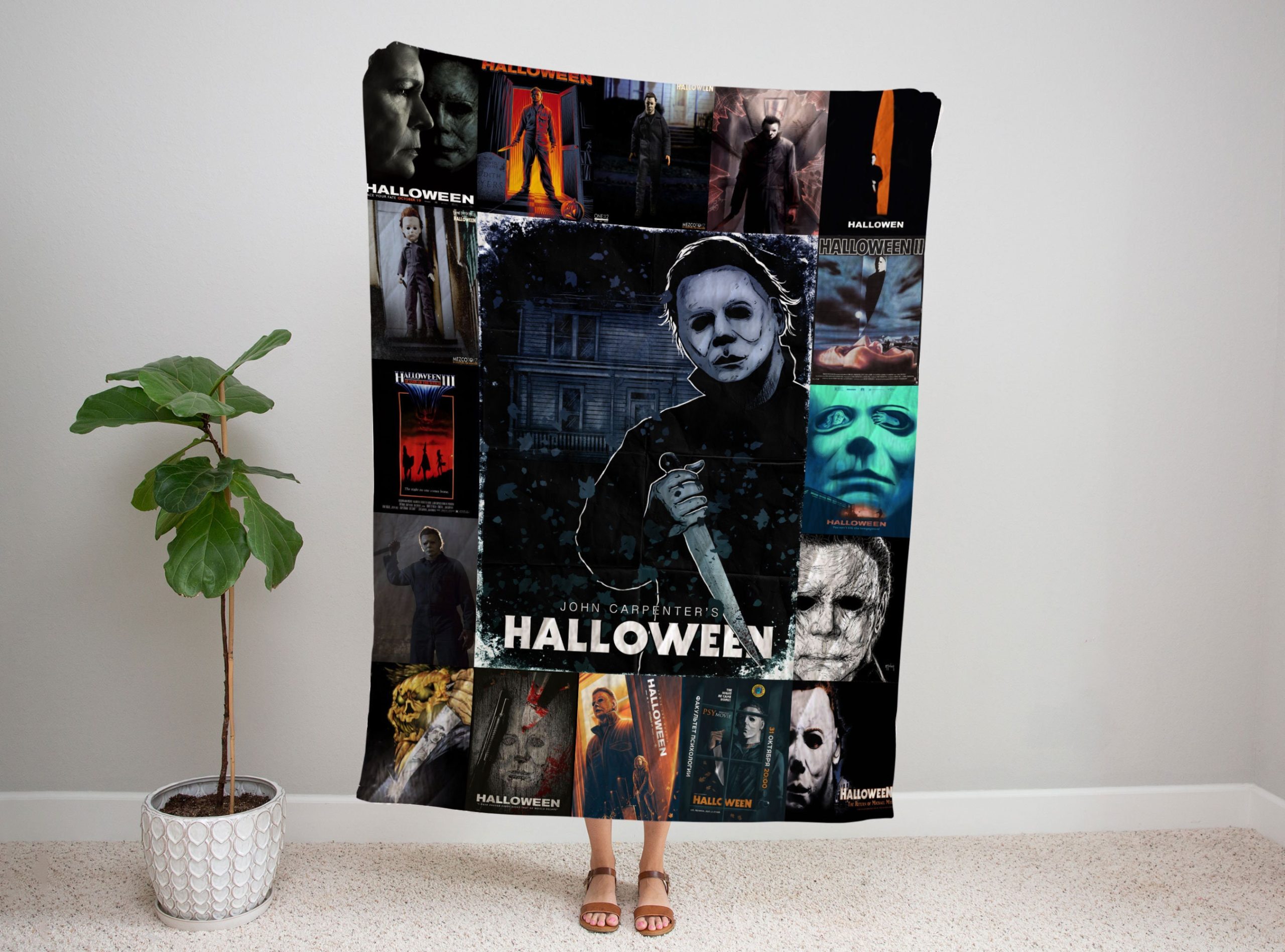 Halloween Horror Movie Blanket For Lover