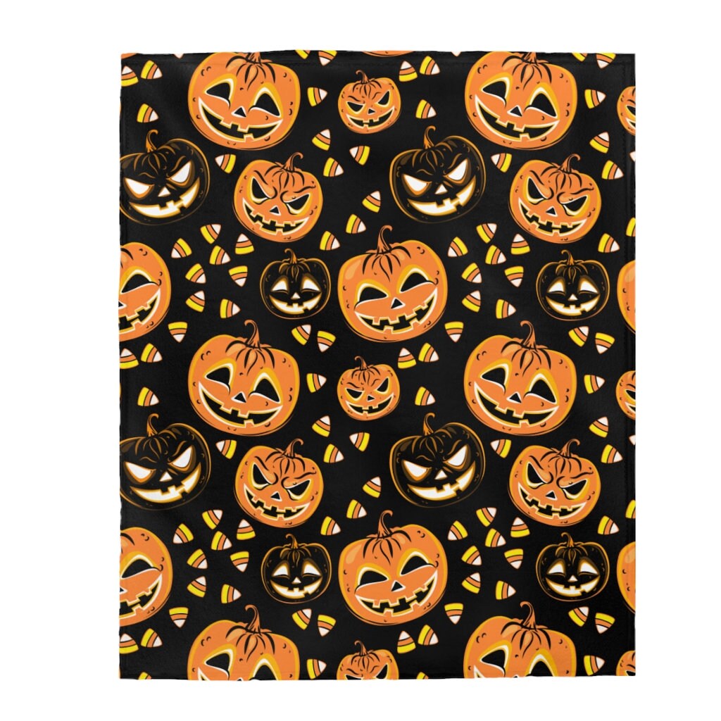 Halloween Lightweight Velveteen Blanket