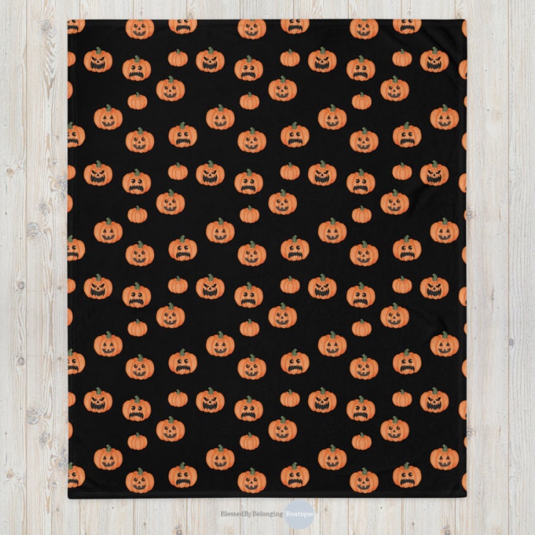 Halloween Throw Pumpkin Decor Fall Blanket