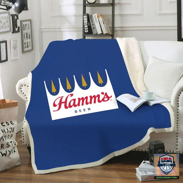 Hamm’s Beer Soft Blanket, Woven Blanket