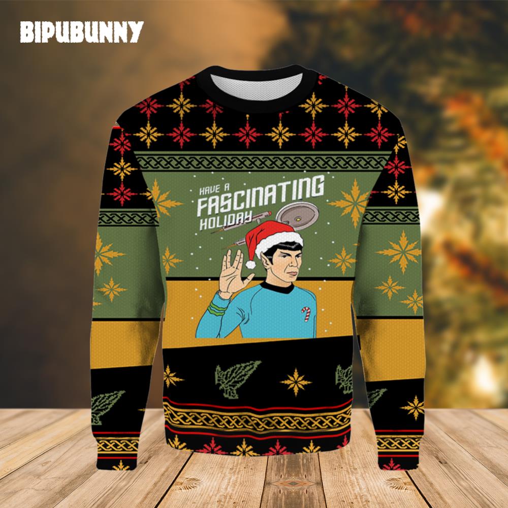 Have A Fancinating Holiday Star Trek Ugly Christmas Sweater