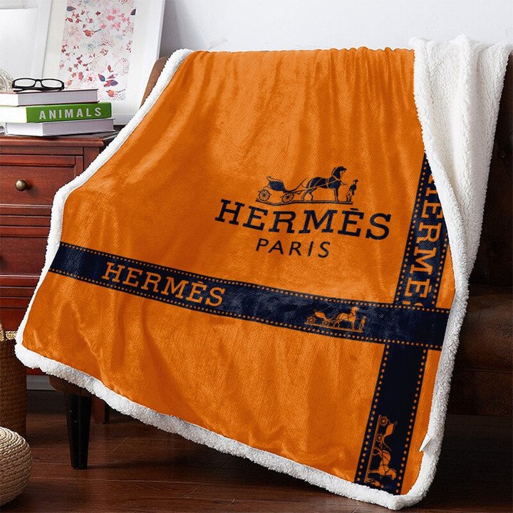 Hermes Luxury Fleece Blanket 173