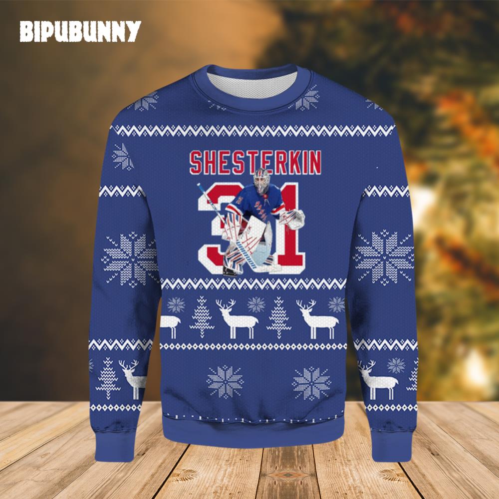 Highland Mint Igor Shesterkin New York Rangers Ugly Sweater