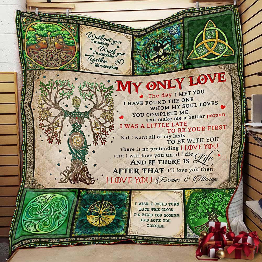 Husband And Wife Tree Of Life St Patricks Day Bk Blanket