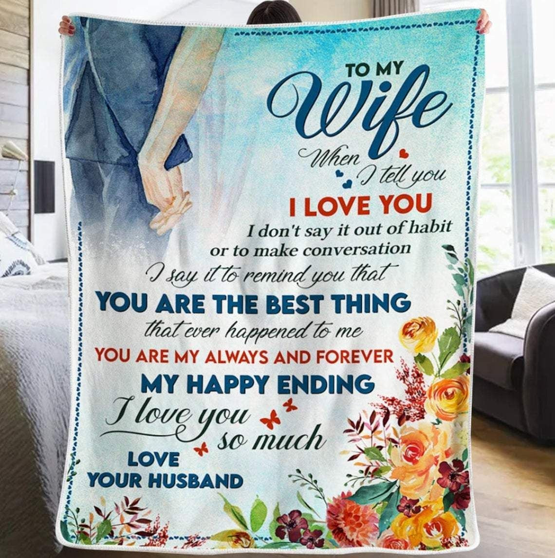 Husband To Wife My Happy Ending Blanket