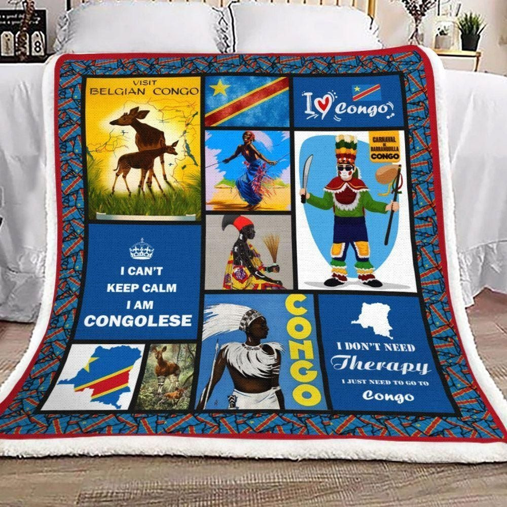 I Can’t Kepp Calm I Am Congolese Blanket