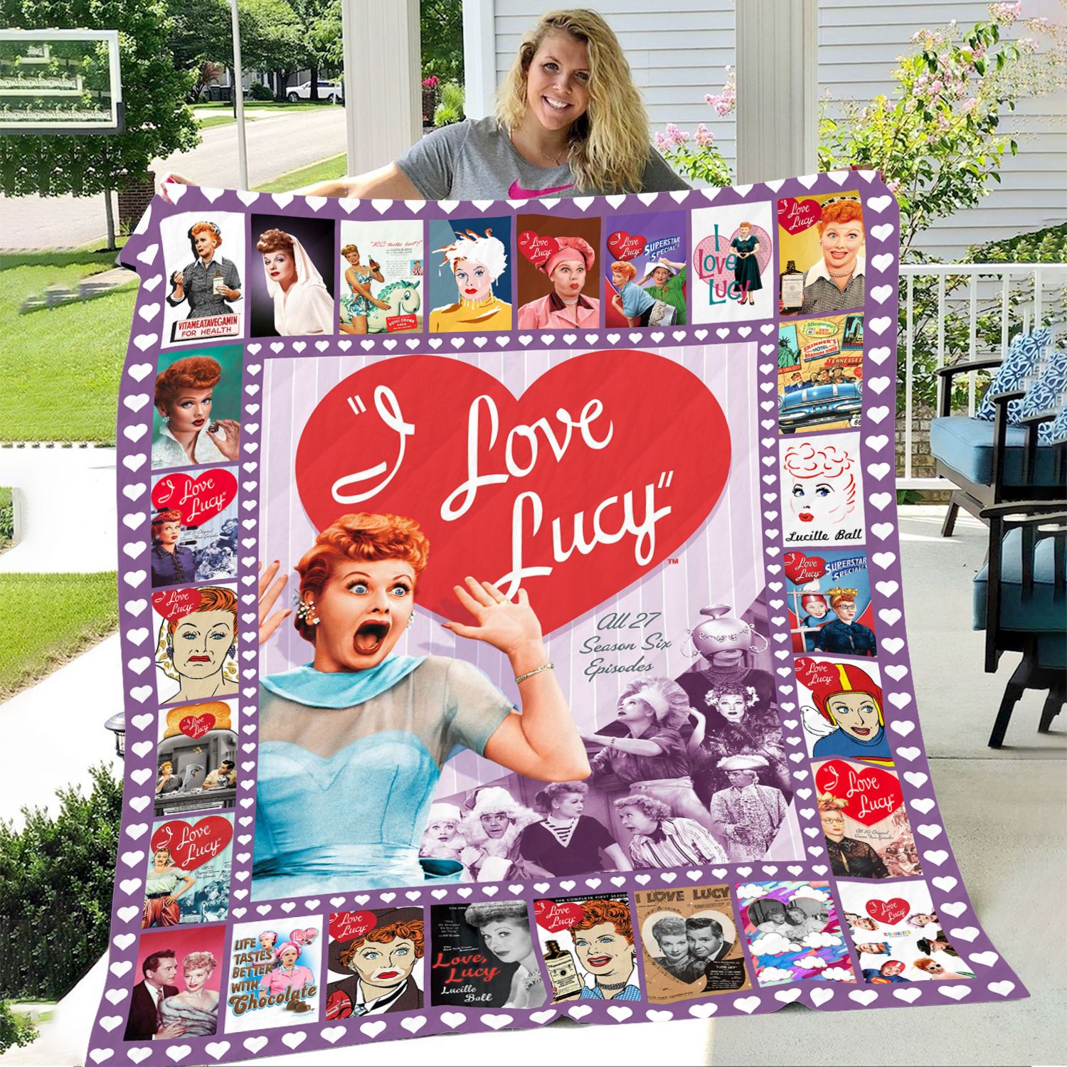 I Love Lucy Inspired Blanket