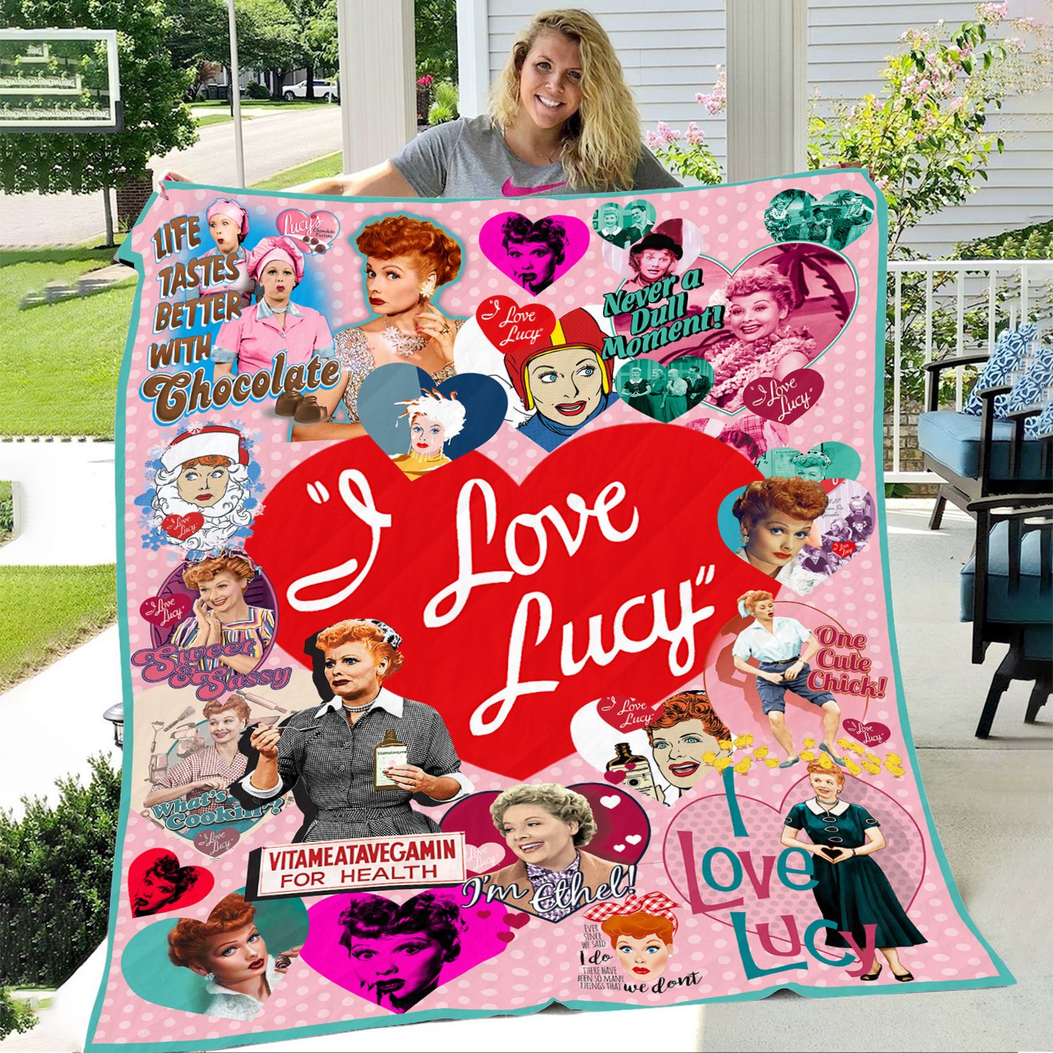 I Love Lucy Inspired Blanket