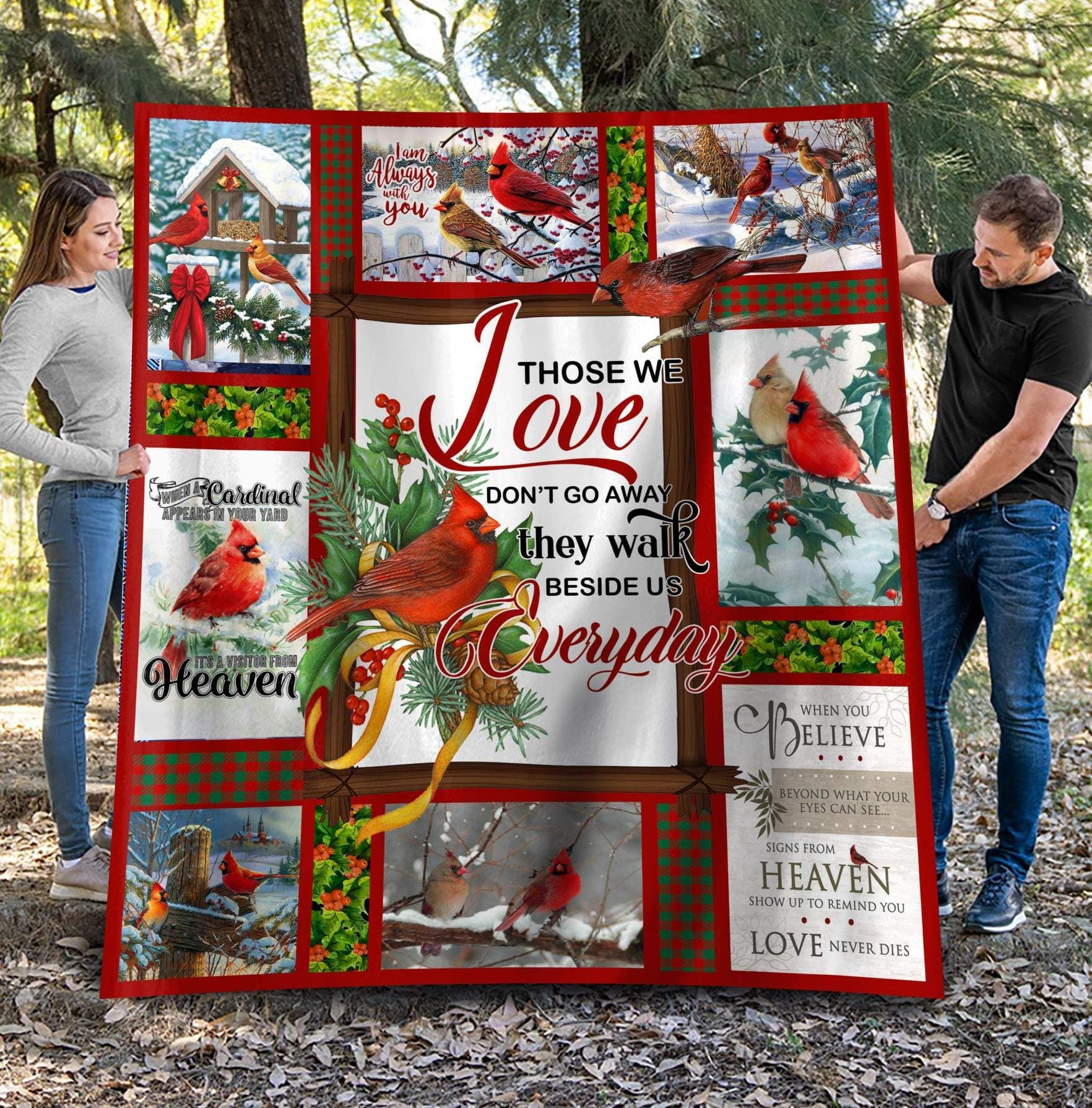 I’m Always With You Cardinal Bird Gift For Lover Blanket