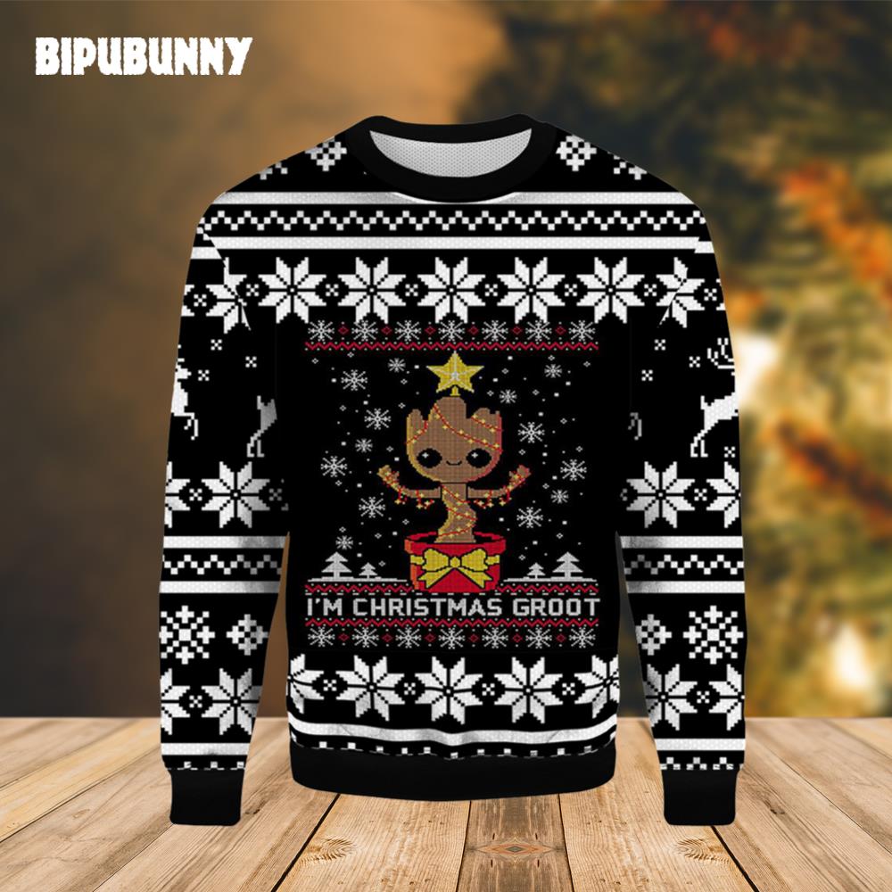 I’m Christmas Groot Marvel Ugly Christmas Sweater