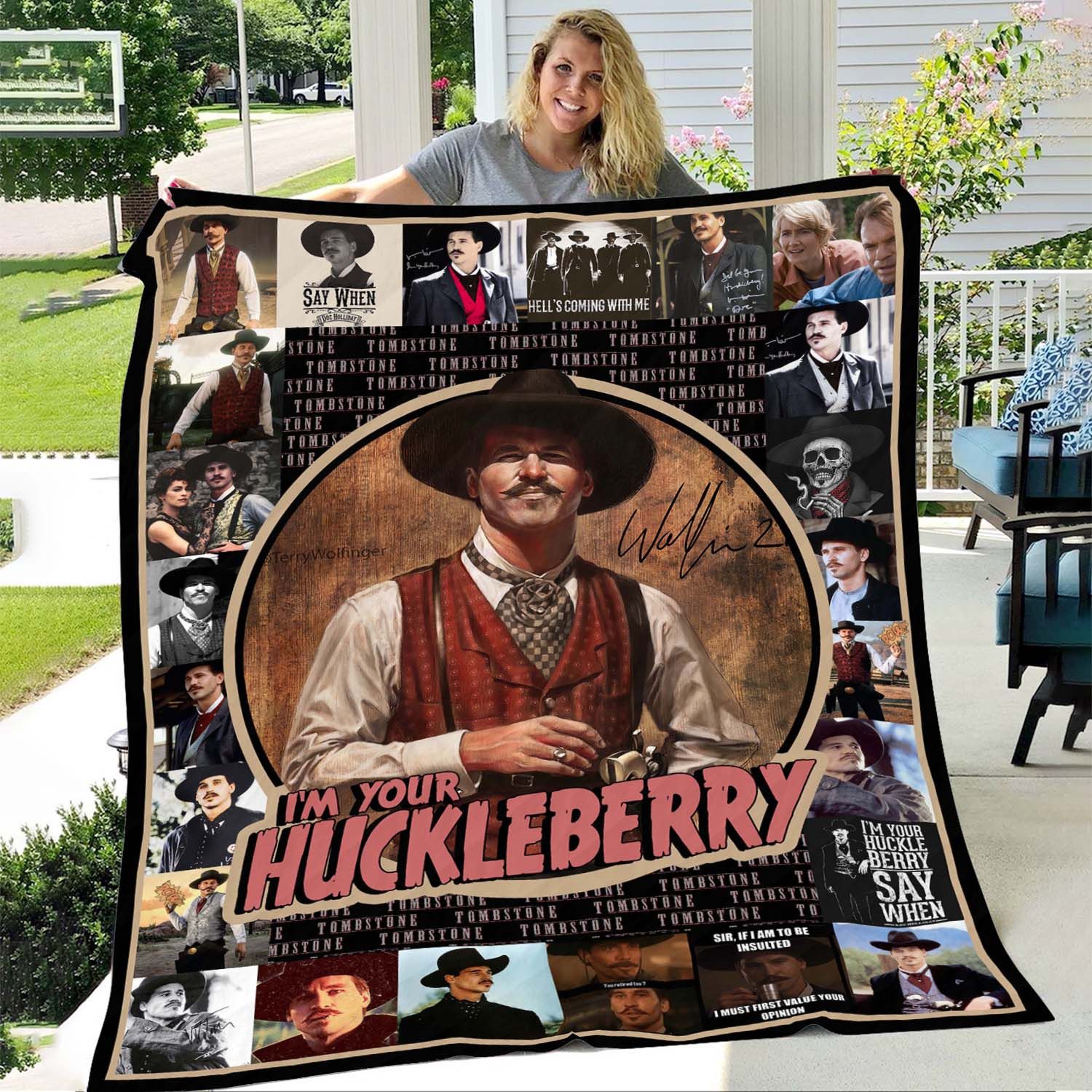 Im Your Huckleberry Doc Holliday Blanket