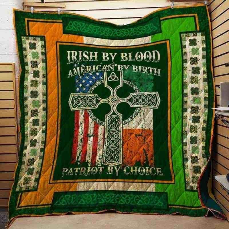 Irish By Blood St Patrick Day Blanket