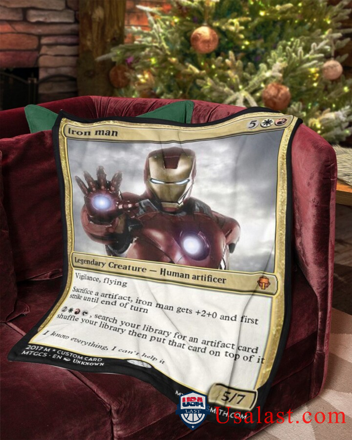 Iron Man Human Artificer Fleece Blanket