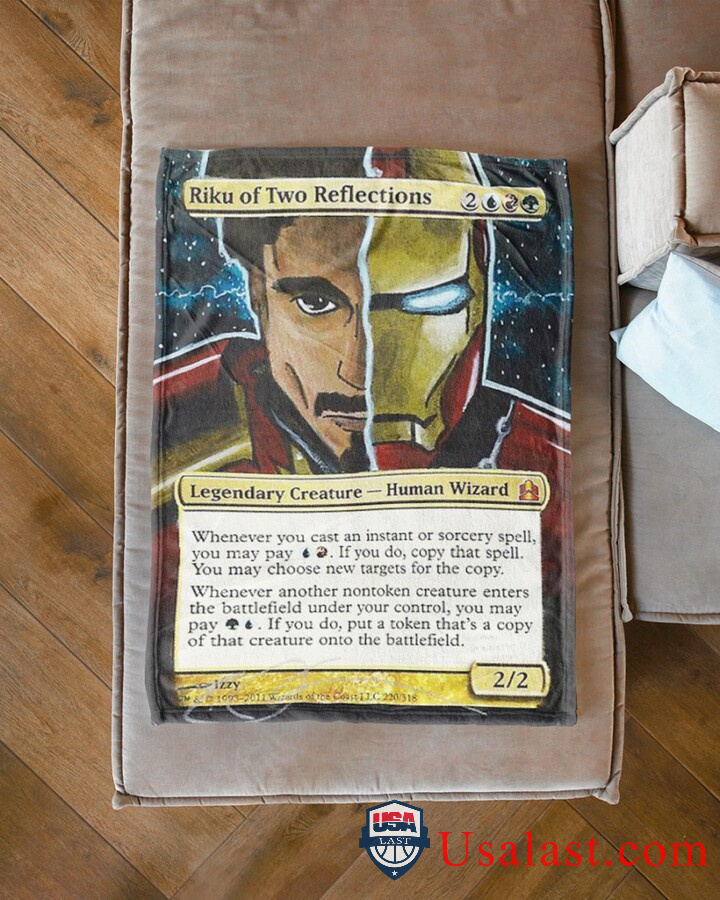 Iron Man Riku Of Two Reflections Fleece Blanket