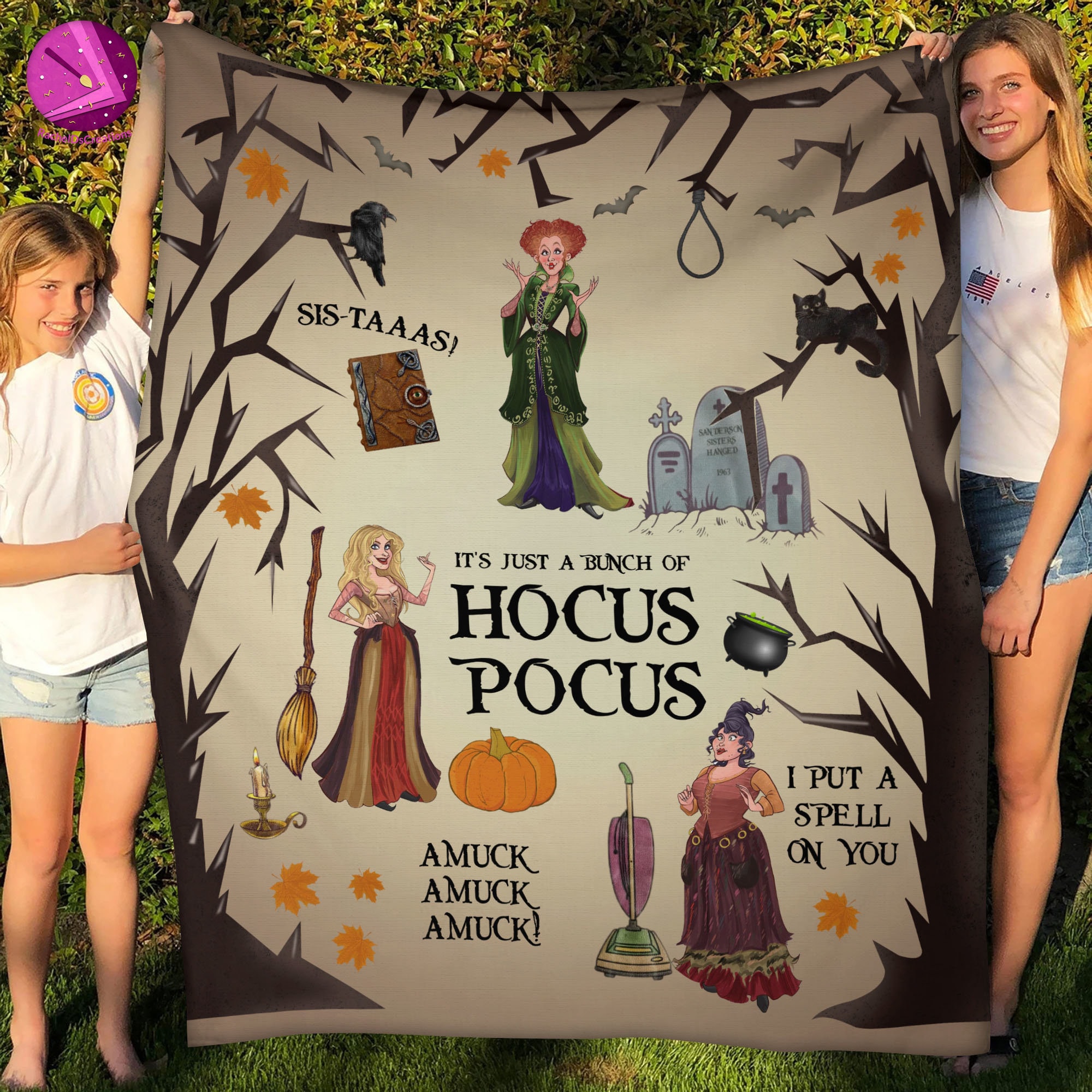 It’s Just A Bunch Of Hocus Pocus Witch Halloween Blanket