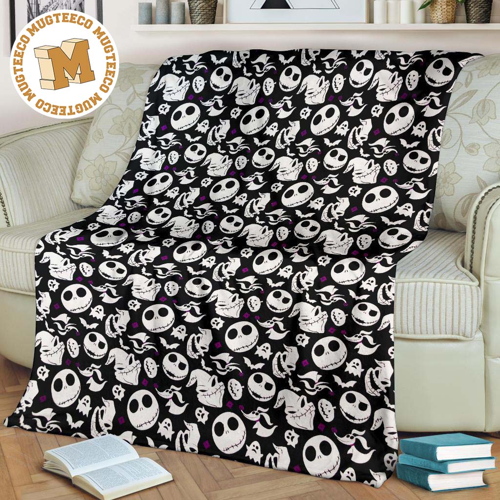 Jack Skellington Fleece Blanket Funny Blanket Gift For Bedding Decor