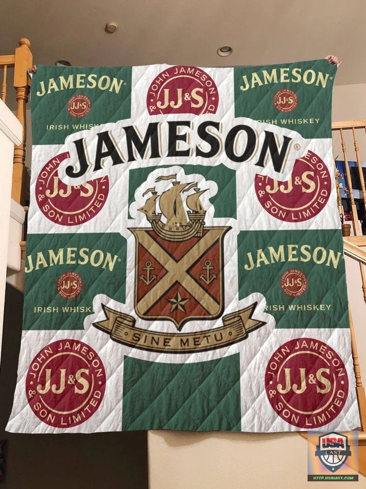 Jameson Irish Whiskey Ugly Quilt Blanket