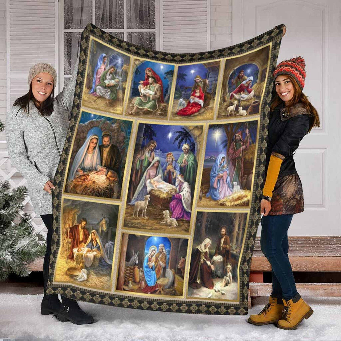 Jesus Family The Birth Of God For Christ Christian Blanket