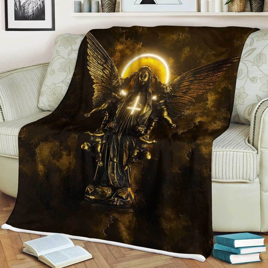 Jesus God Descended Cross For Christ Christian Blanket