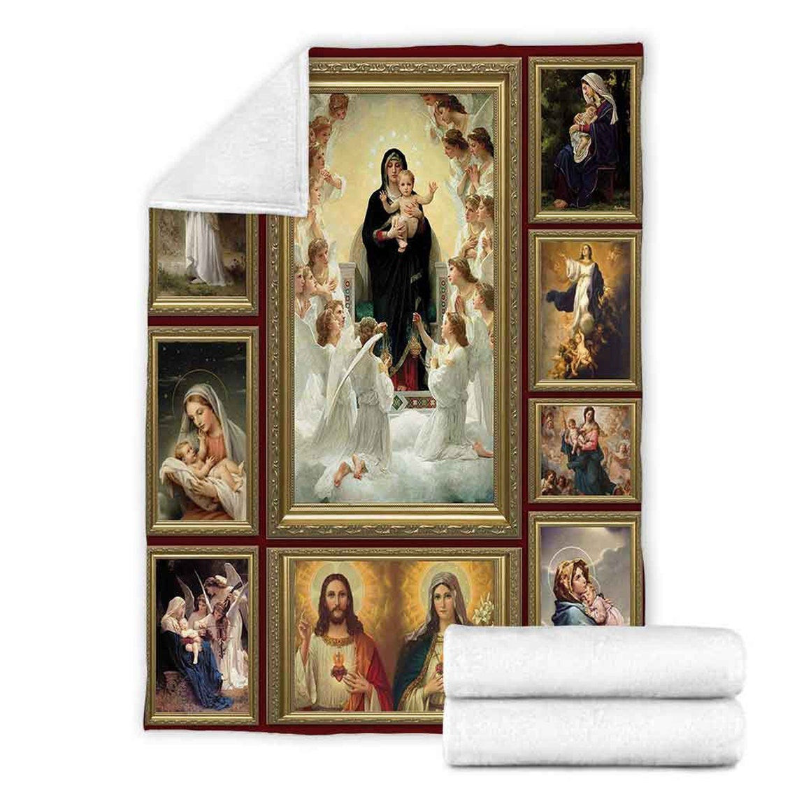 Jesus Maria The Birth Of God For Christ Christian Blanket