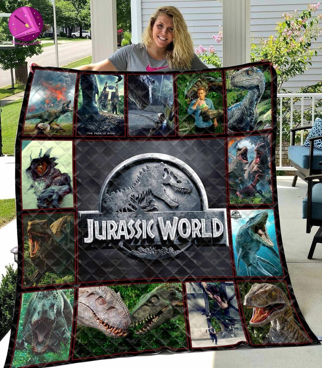 Jurassic World Science Fiction Blanket