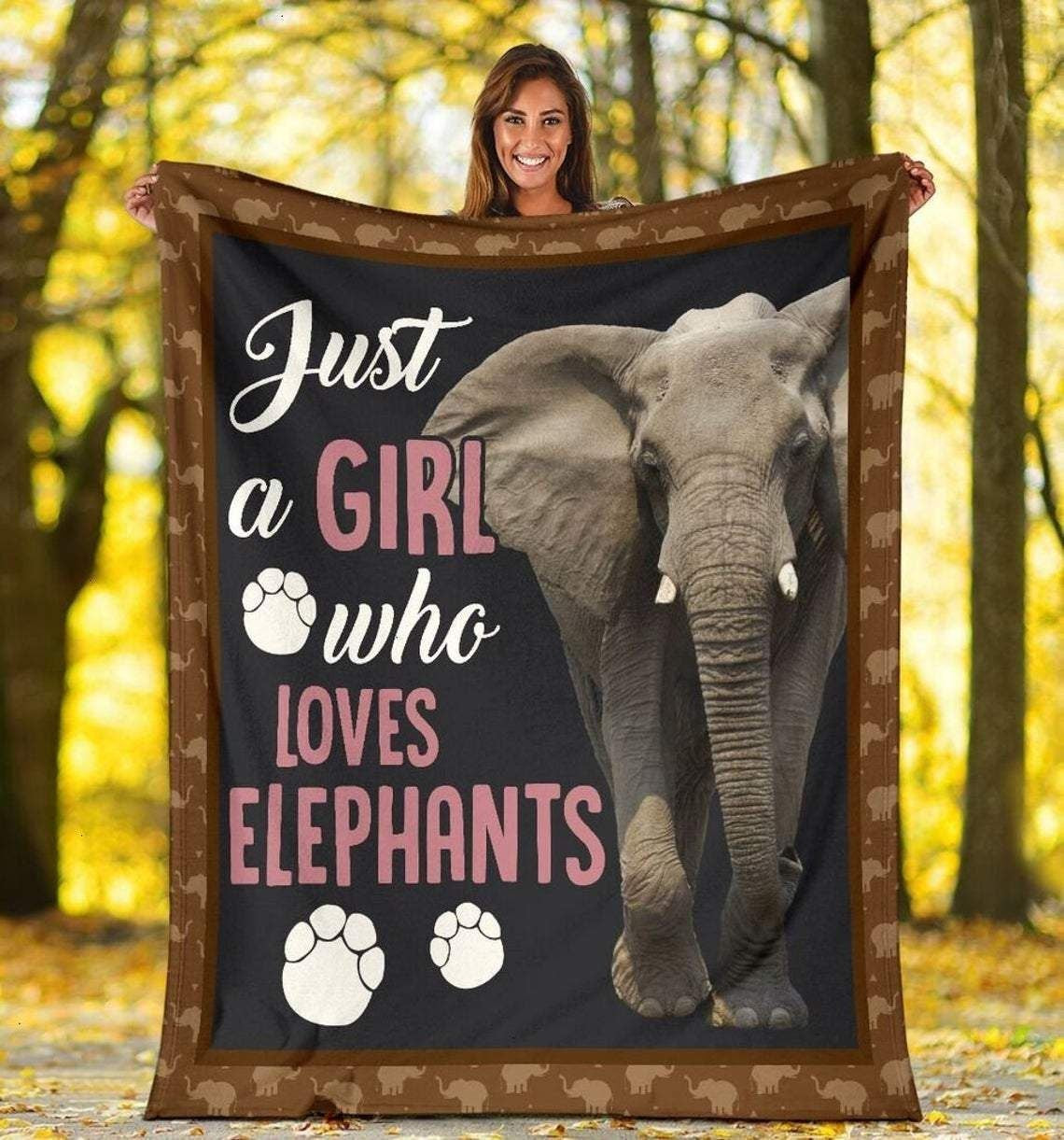 Just A Girl Who Loves Elephant Blanket