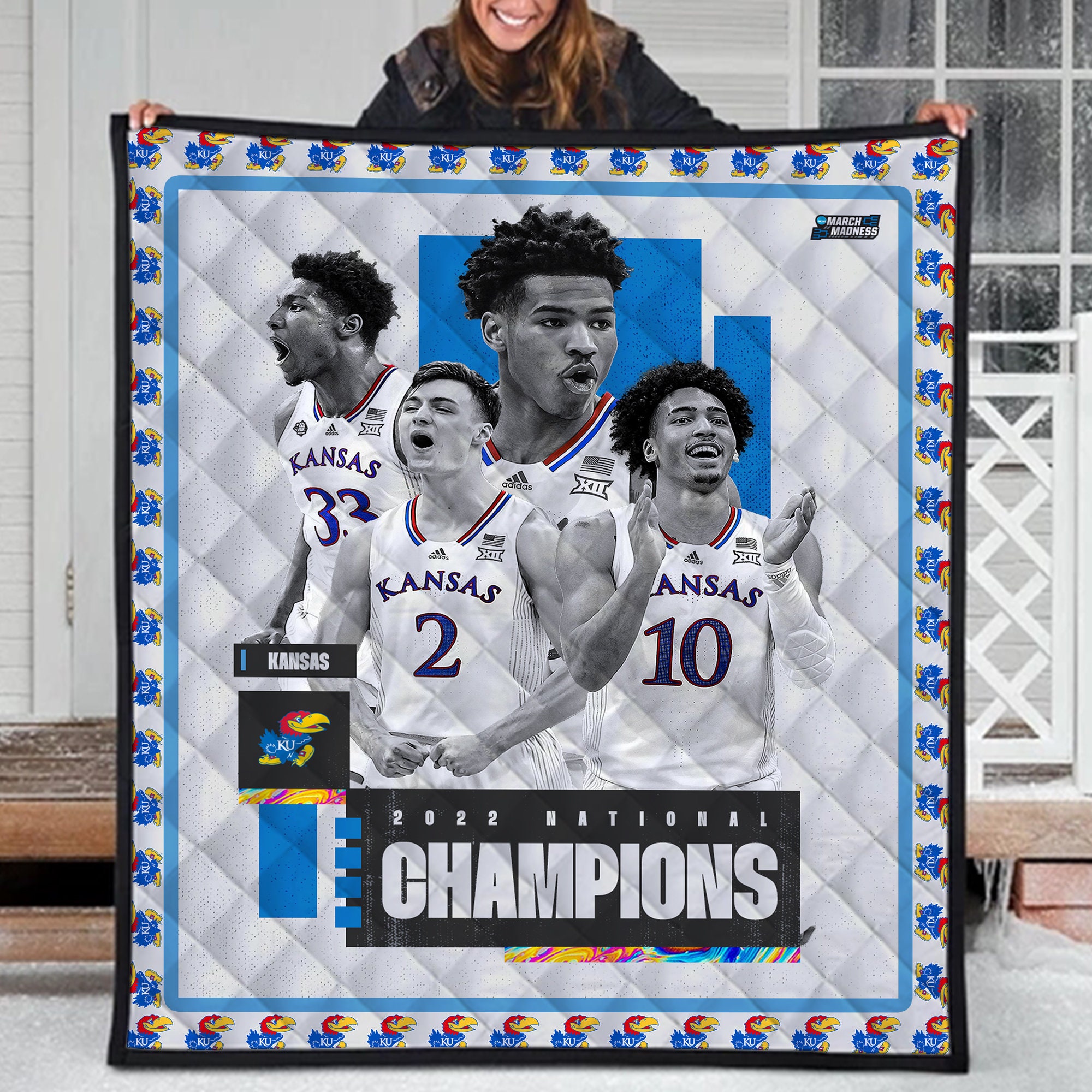 Kansas University Basketball Blanket