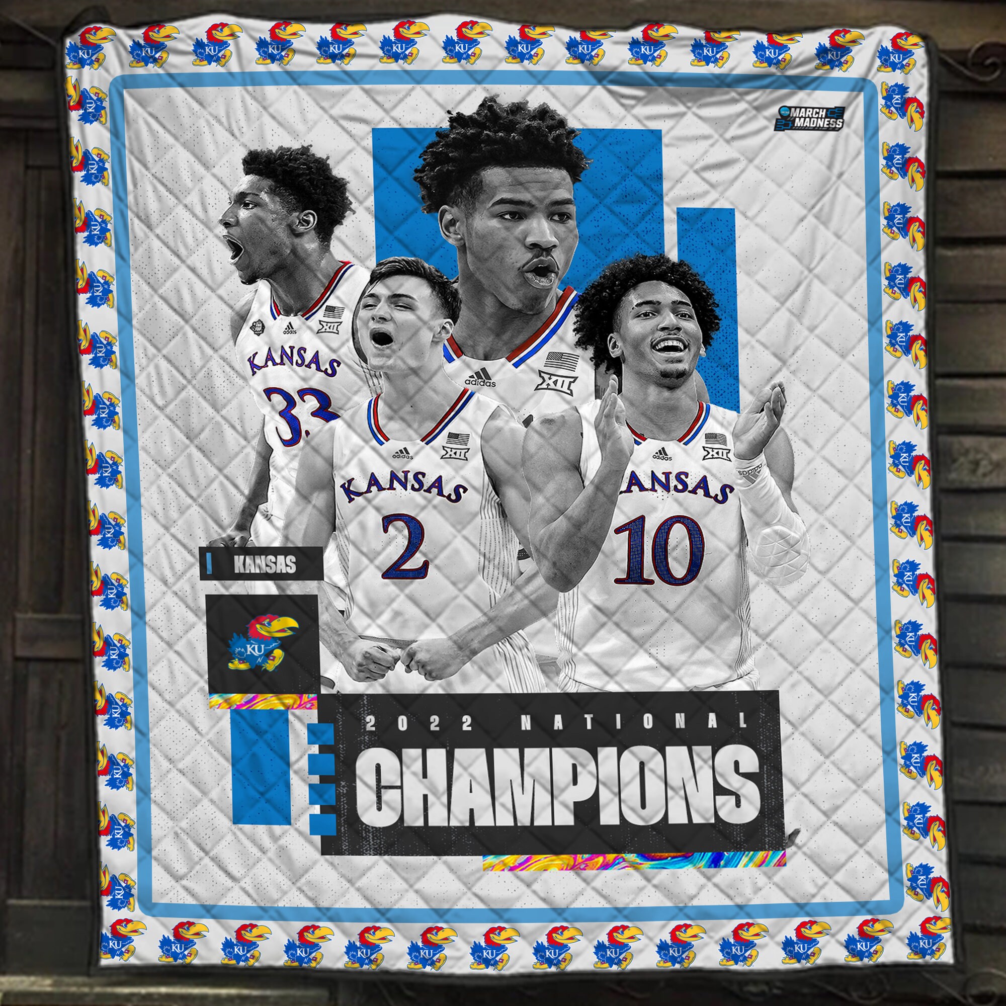 Kansas University Basketball Blanket