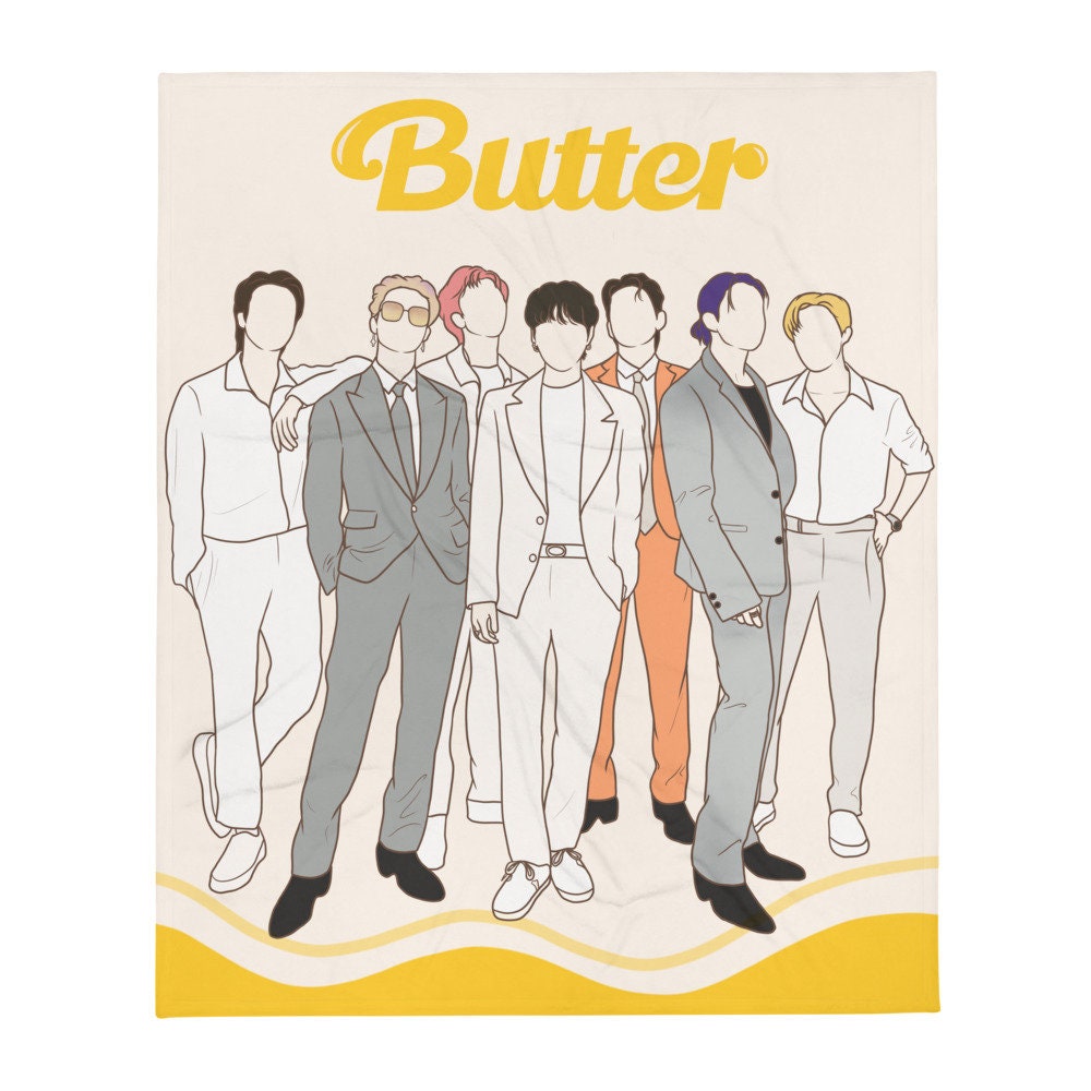 Kpop Merch BTS Butter Throw Christmas Blanket