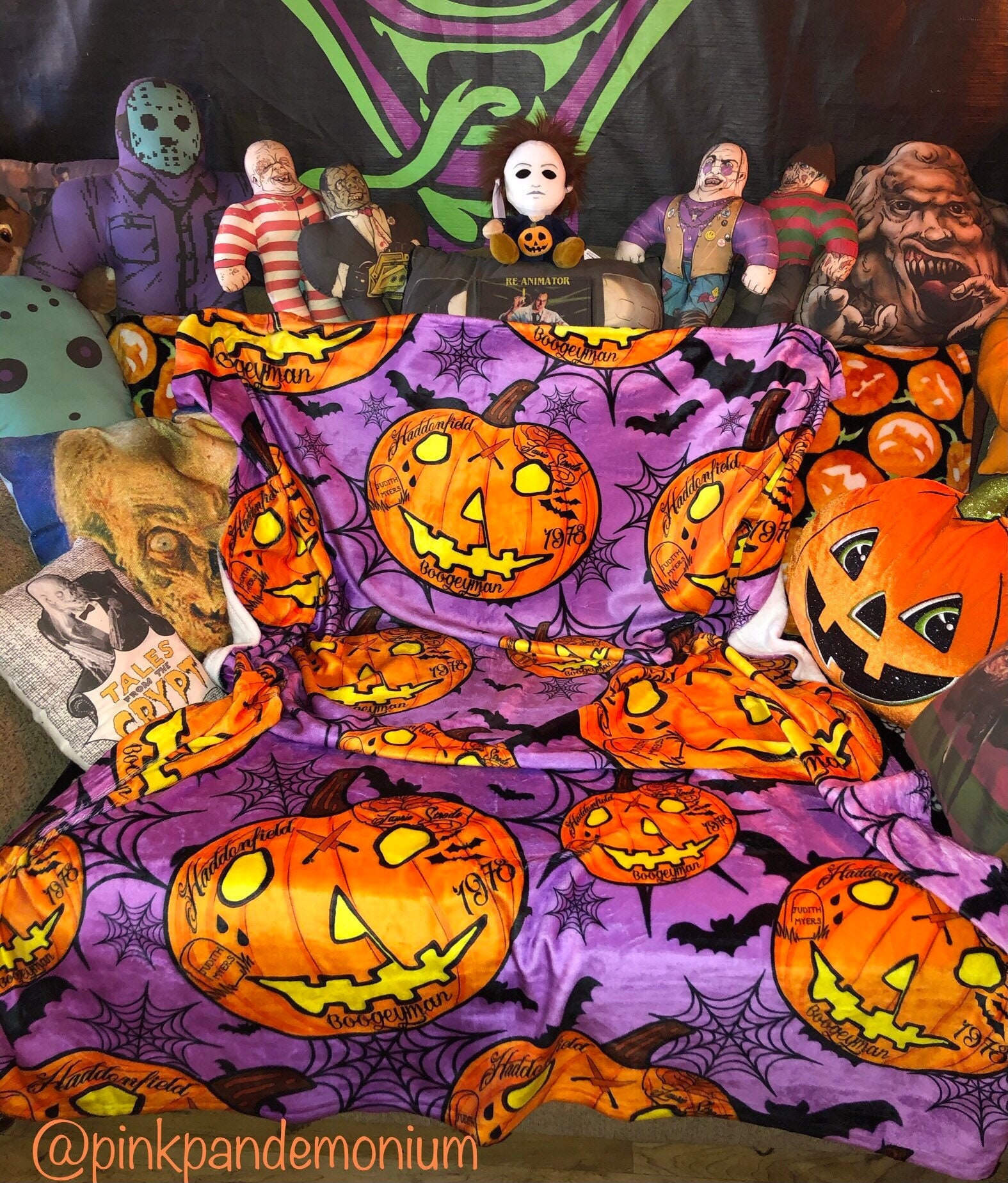 Lil Trap O Lantern Halloween Throw Blanket