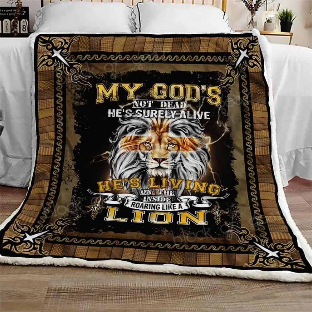 Lion God Surely Alive Pattern Blanket