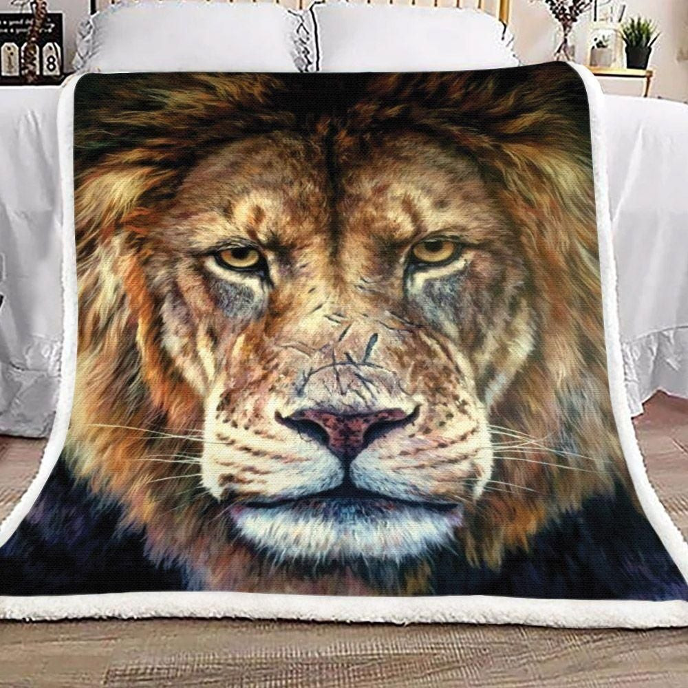 Lion Wild Animal Background Blanket