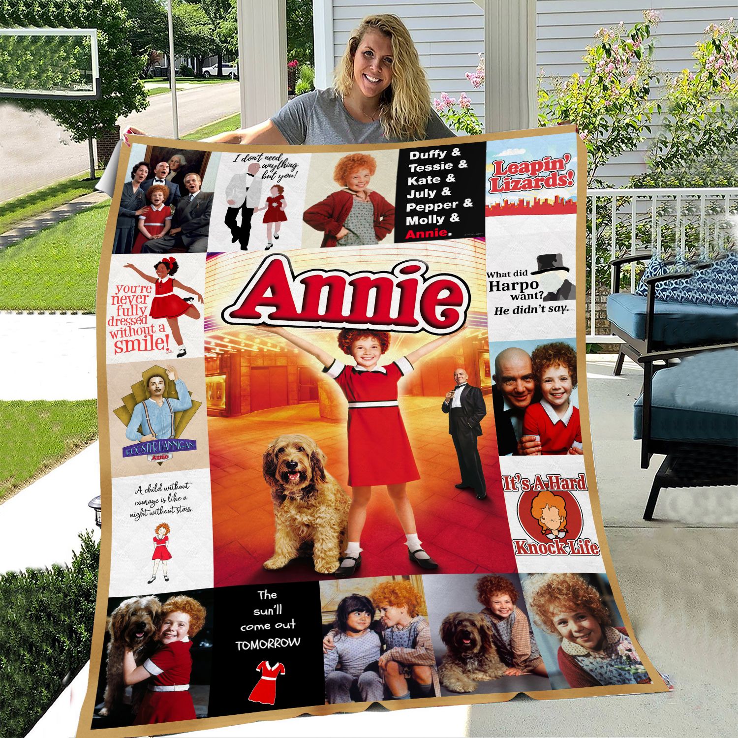 Little Orphan Annie And Sandy Blanket