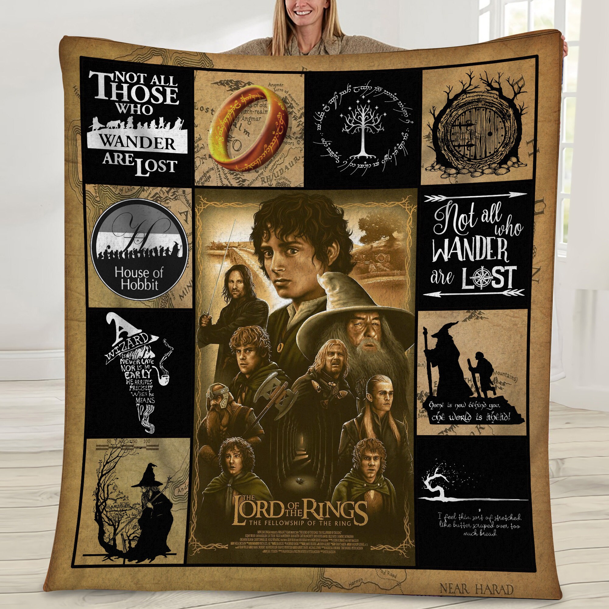 Lord Of The Rings Classic Movie Blanket