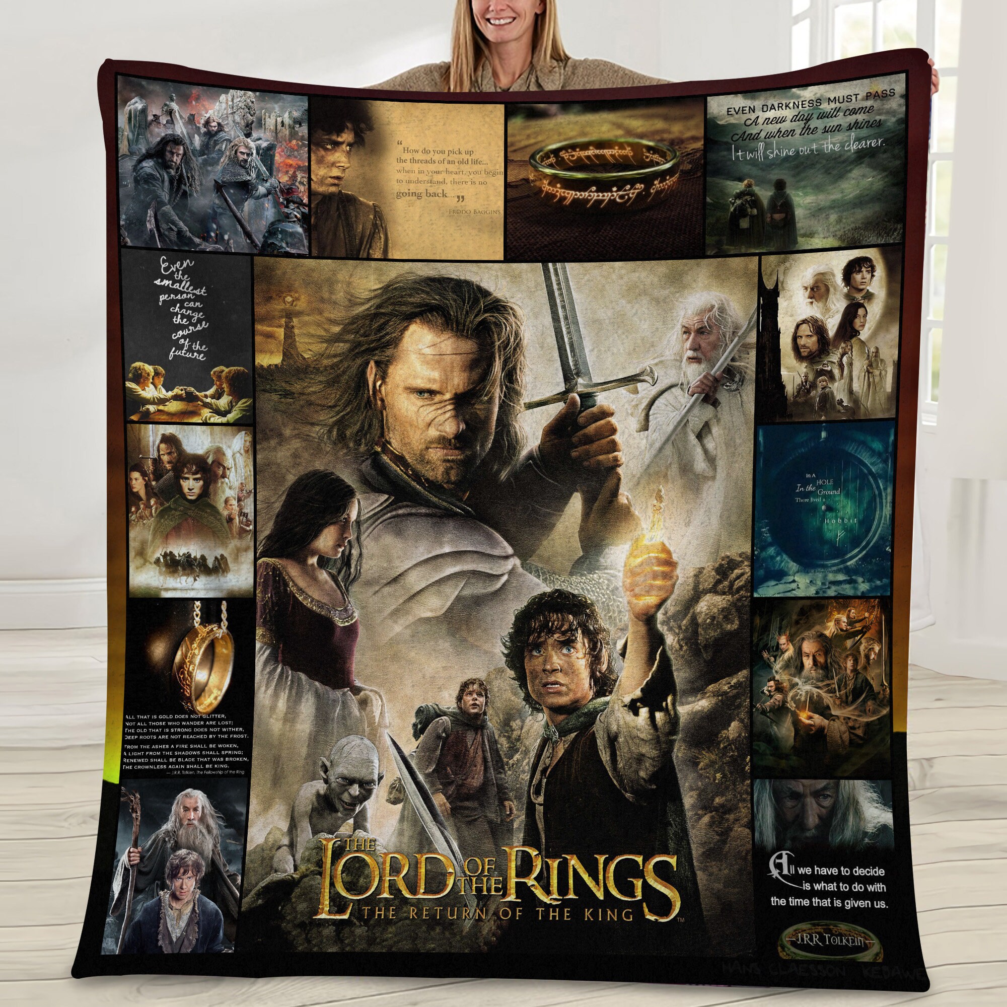 Lord Of The Rings Movie Blanket