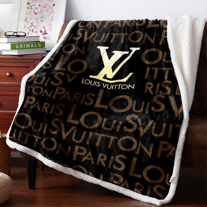 Louis Vuitton Logo Pattern Limited Editition Fleece Blankets 028