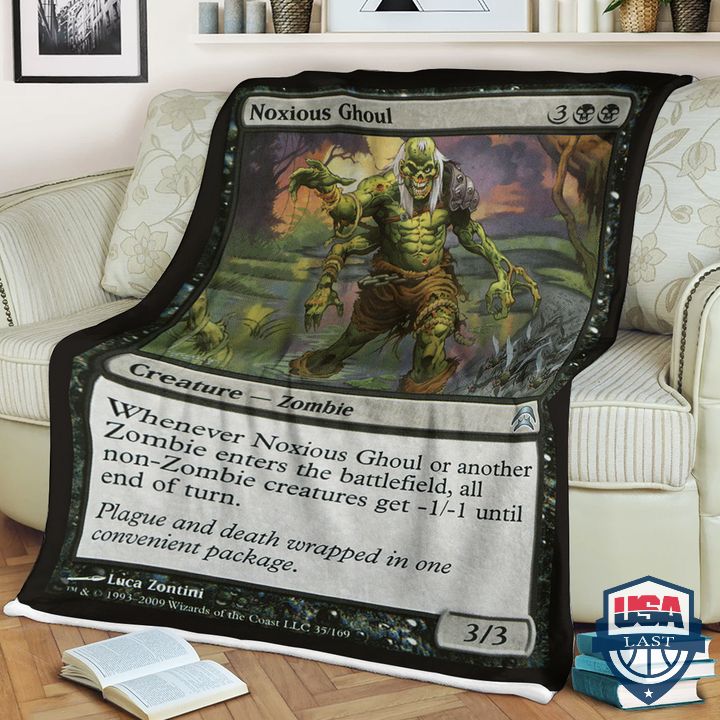 Magic The Gathering Game Noxious Ghoul Blanket