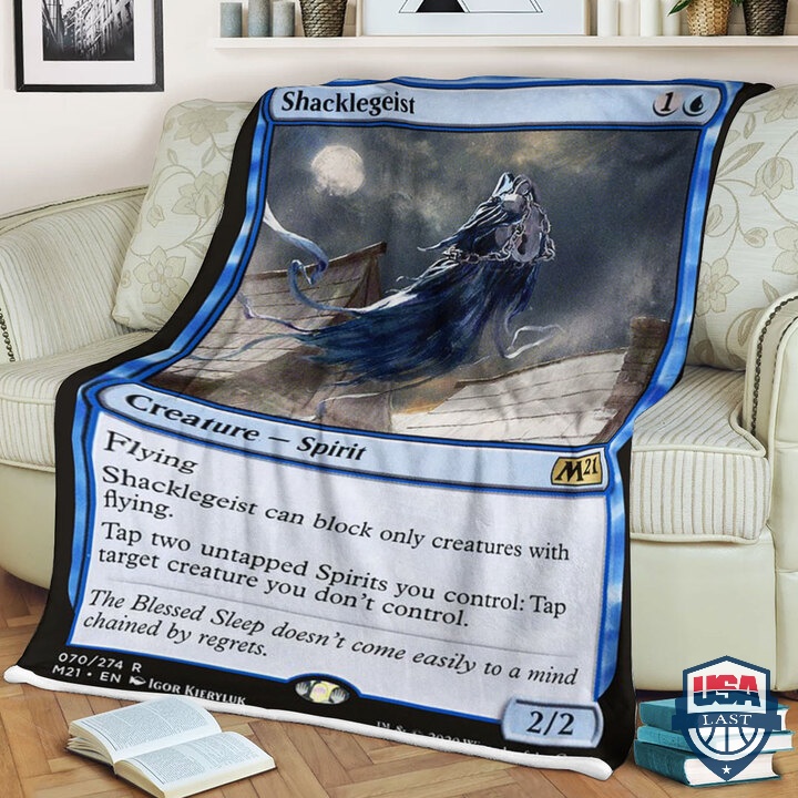 Magic The Gathering M21 70 Shacklegeist Fleece Blanket