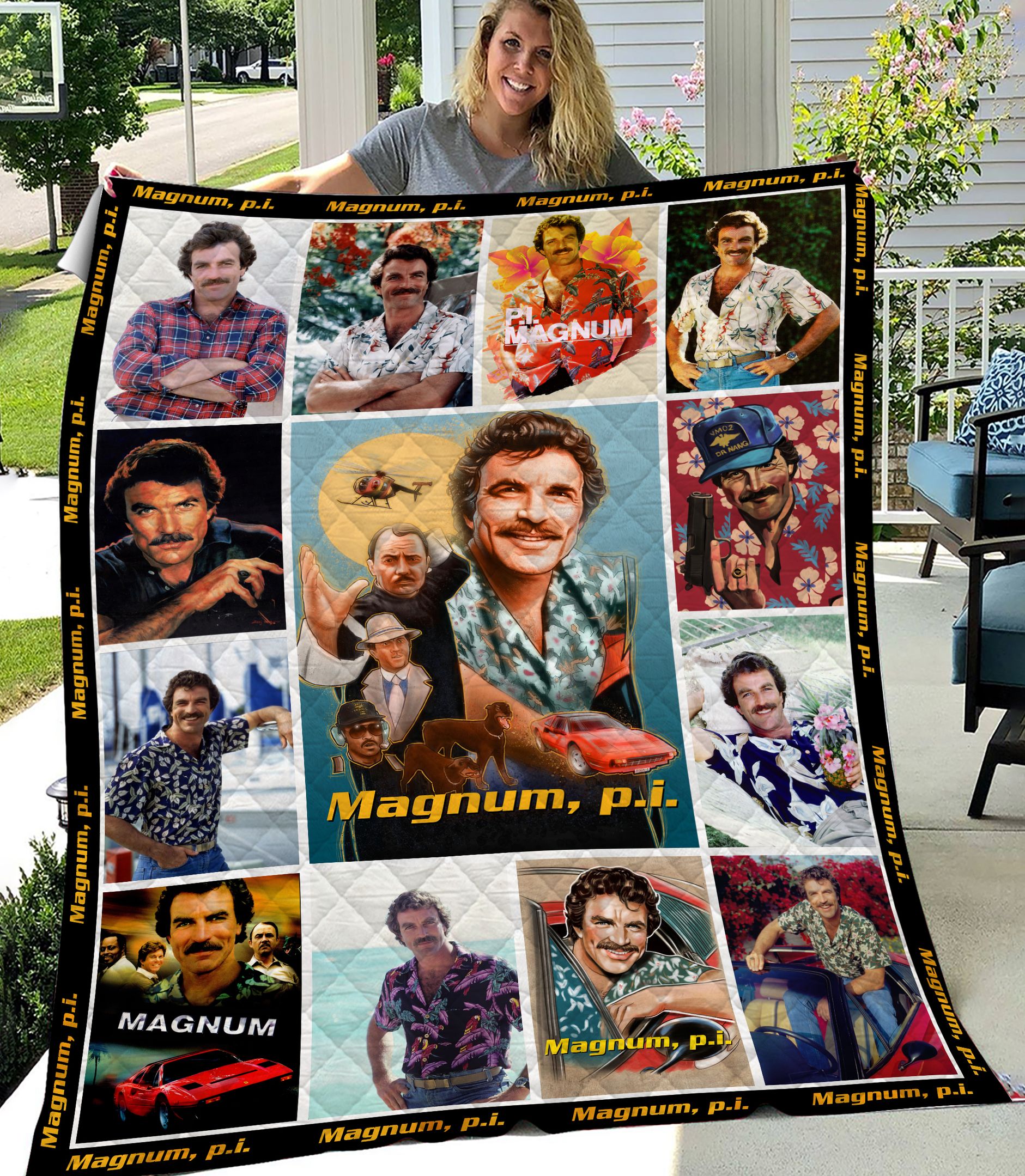 Magnum P.I. Inspired Blanket