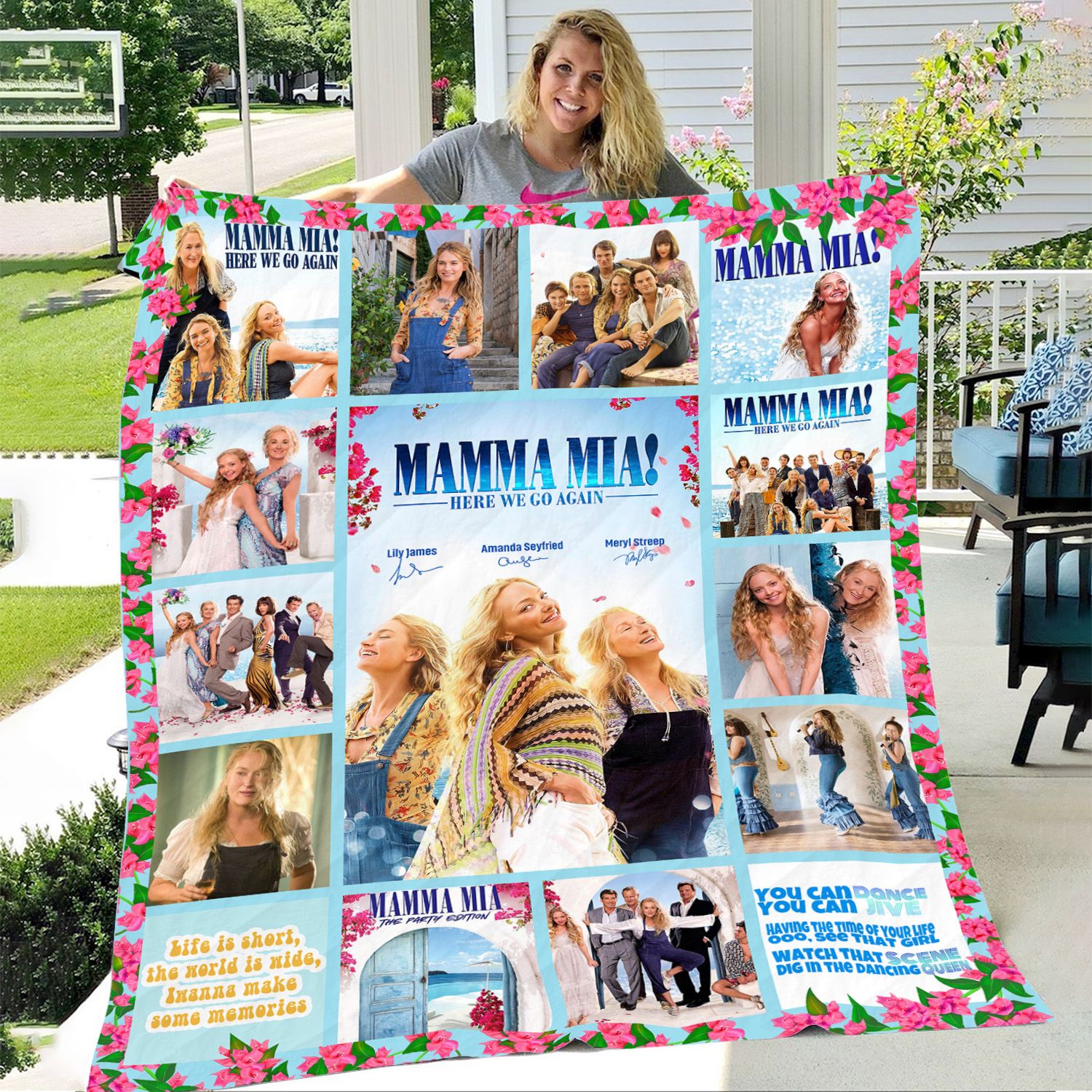 Mamma Mia Here We Go Again Signature Blanket