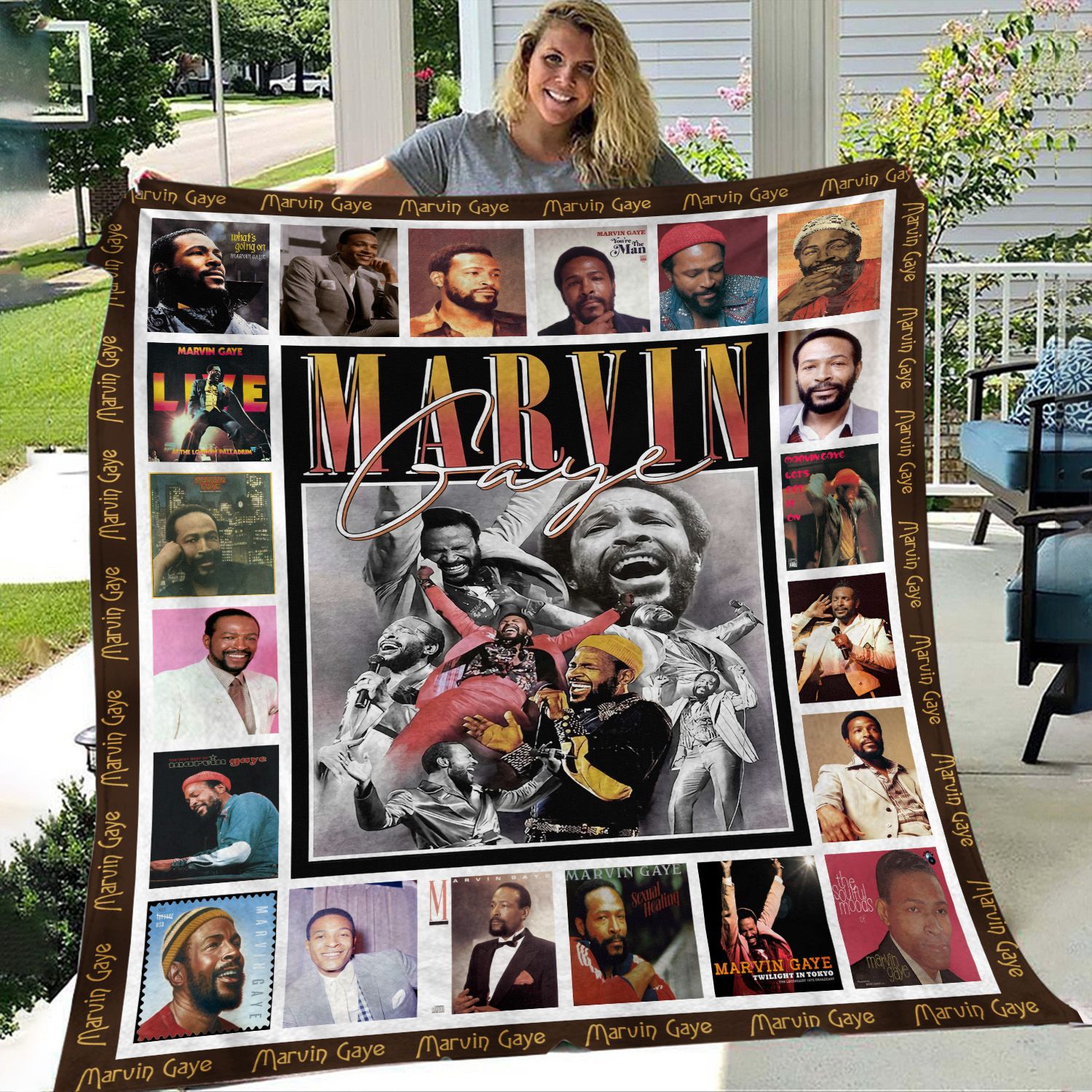 Marvin Gaye Inspired Blanket